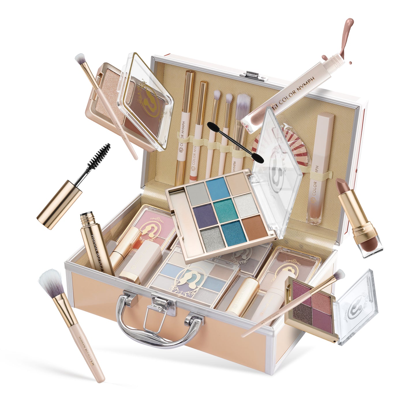 Color Nymph All in One Makeup Kit for Women Full Kit, Cosmetic Gift Kit with Makeup Case