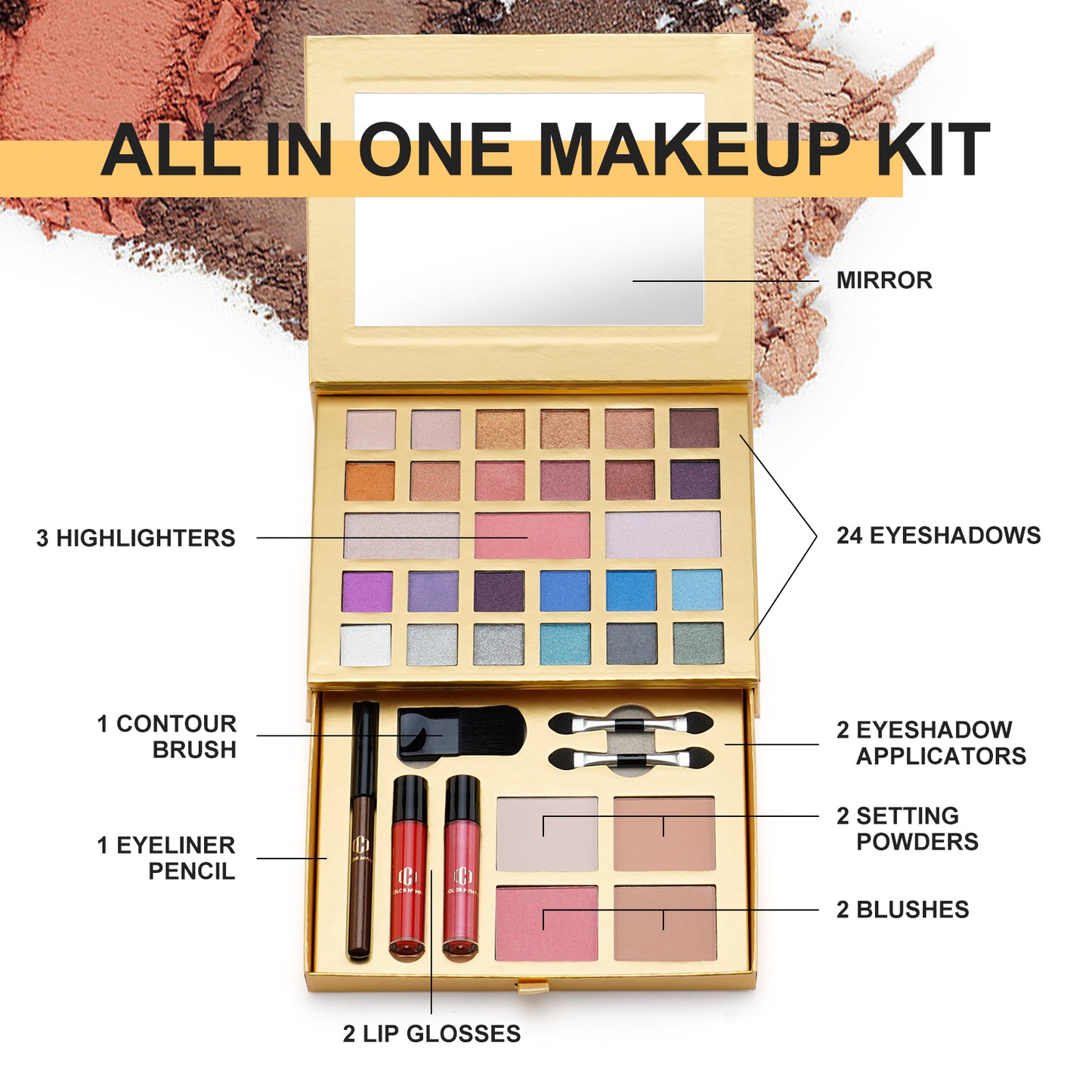 Color Nymph All in One Makeup Set Compact Make Up Palette for Girl