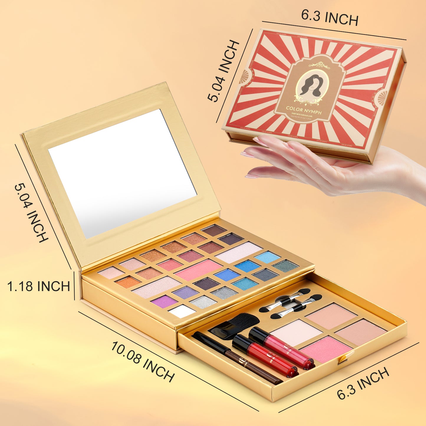 Color Nymph All in One Makeup Set Compact Make Up Palette for Girl
