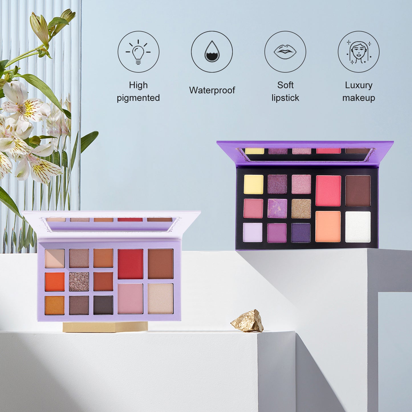 Color Nymph Beginner Makeup Set for Teens, Professional Cosmetic Set for Women