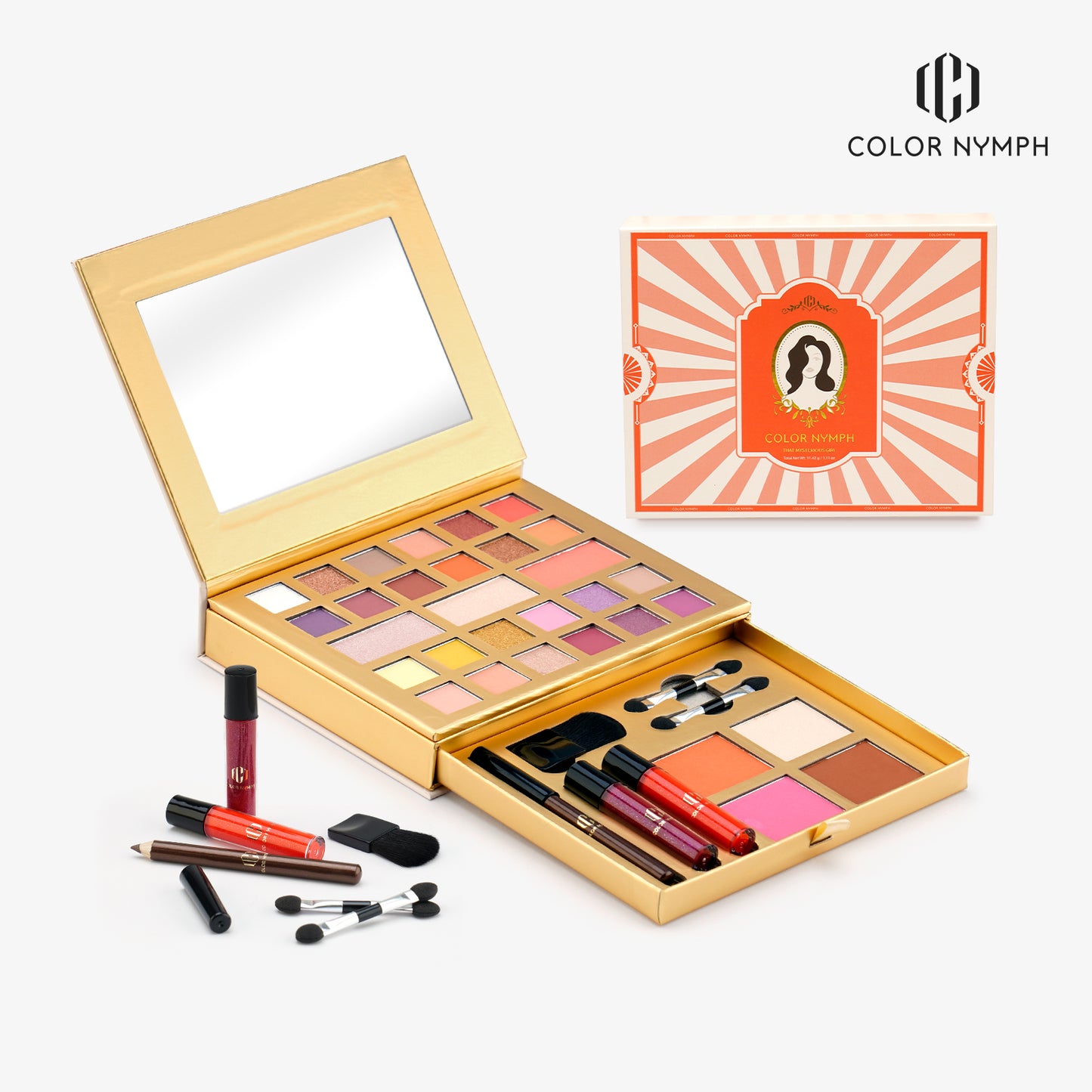 Makeup Kit for Women Full Kit（Orange)