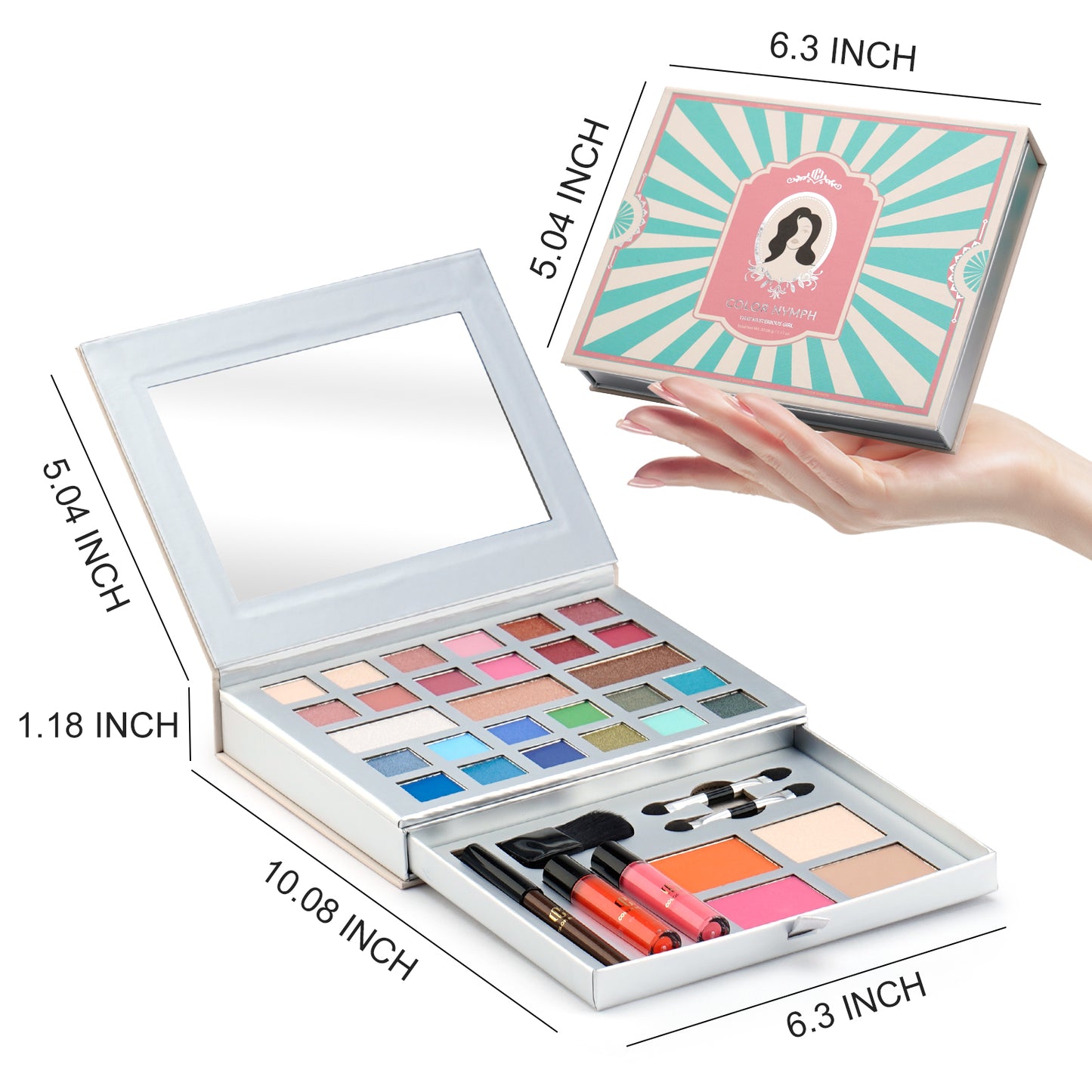 Color Nymph Makeup Set for Pros and Beginners, All in One Makeup Kit