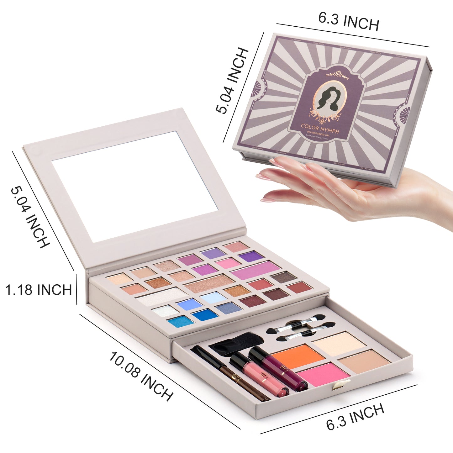 Color Nymph Makeup Set All in One Makeup Palette for Teen