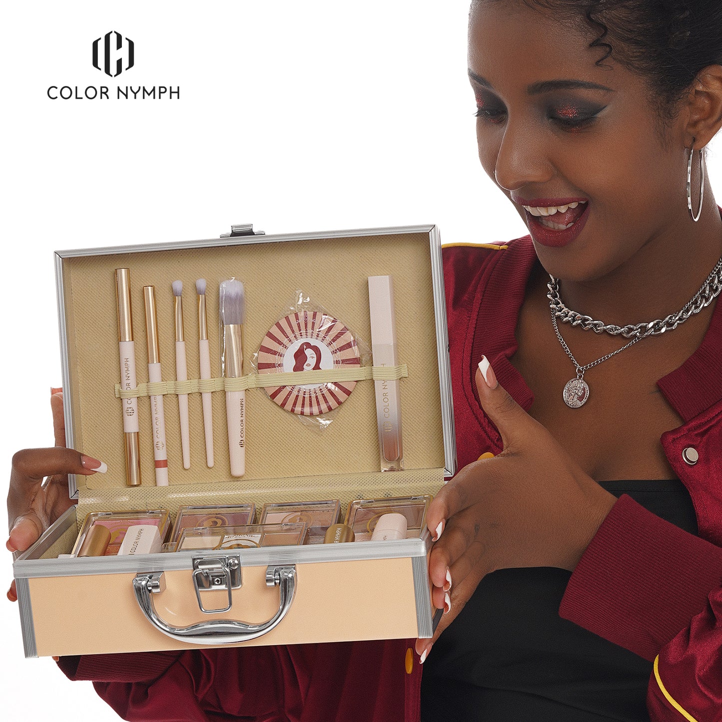 Color Nymph All in One Makeup Kit for Women Full Kit, Cosmetic Gift Kit with Makeup Case