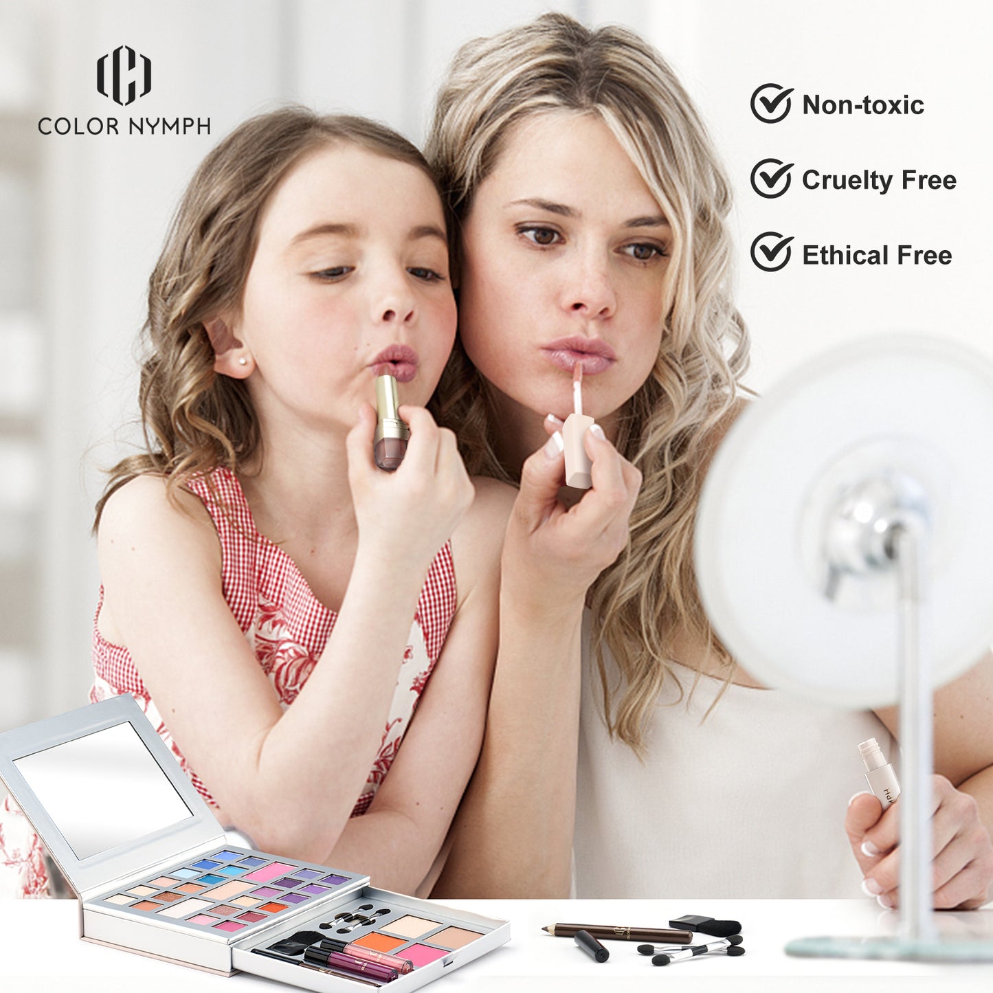 Color Nymph Professional Makeup Set with High Pigmented Eyeshadows