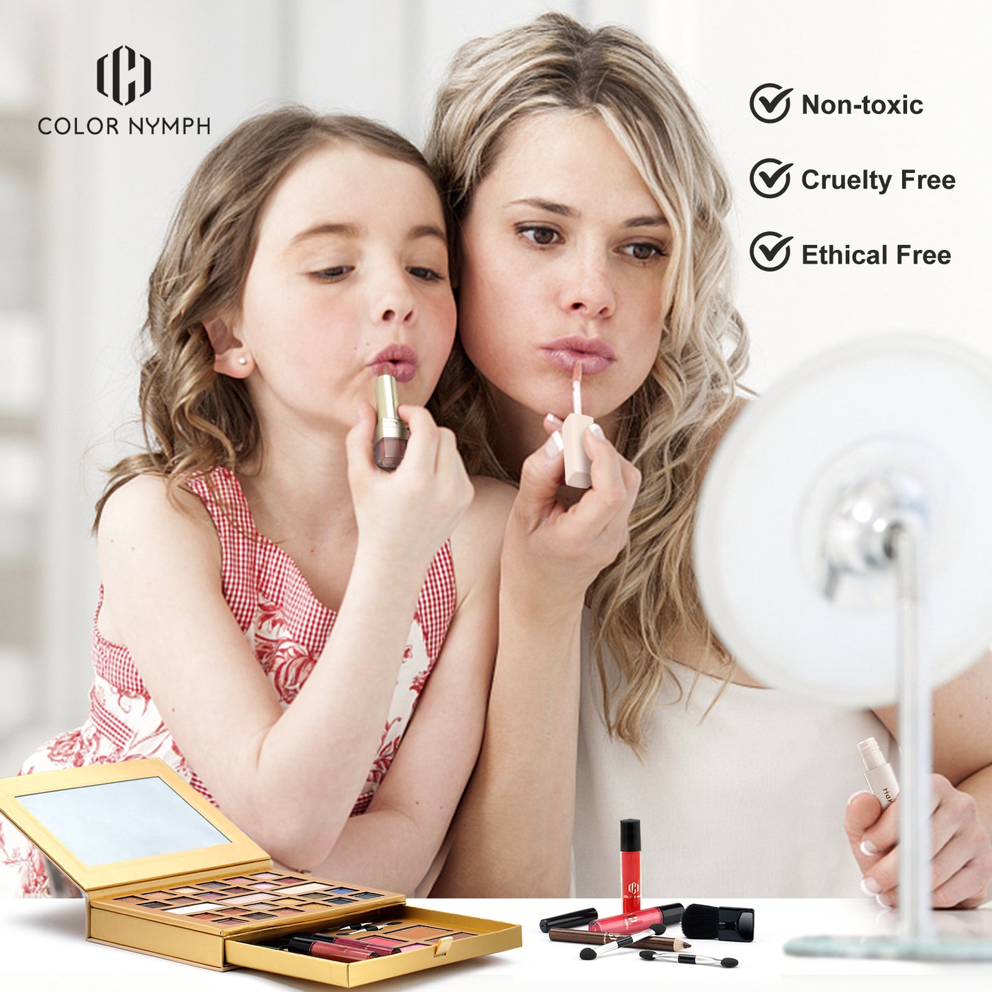 Color Nymph All in One Makeup Set Compact Make Up Palette for Girl