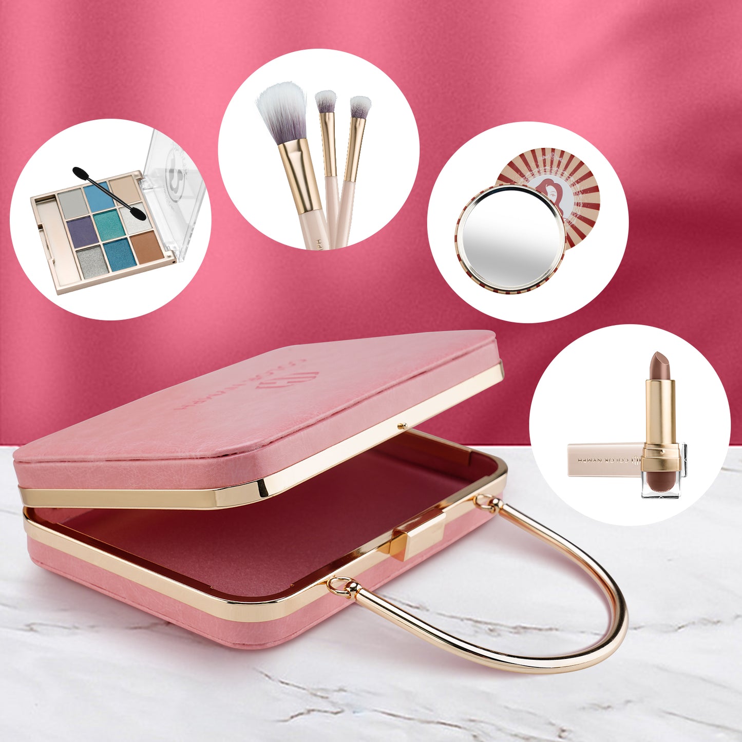 Color Nymph Cute Makeup Kit for Girls and Teens (Pink)