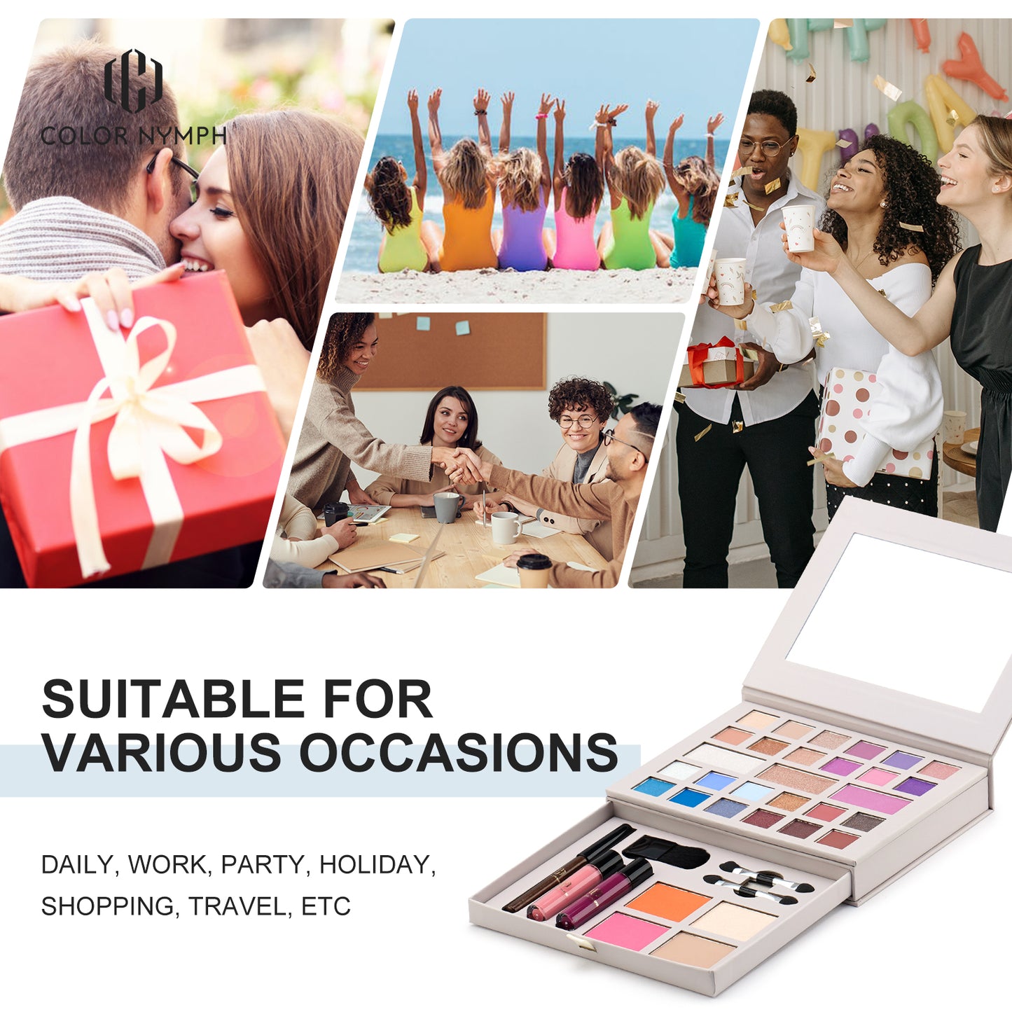 Color Nymph Makeup Set All in One Makeup Palette for Teen