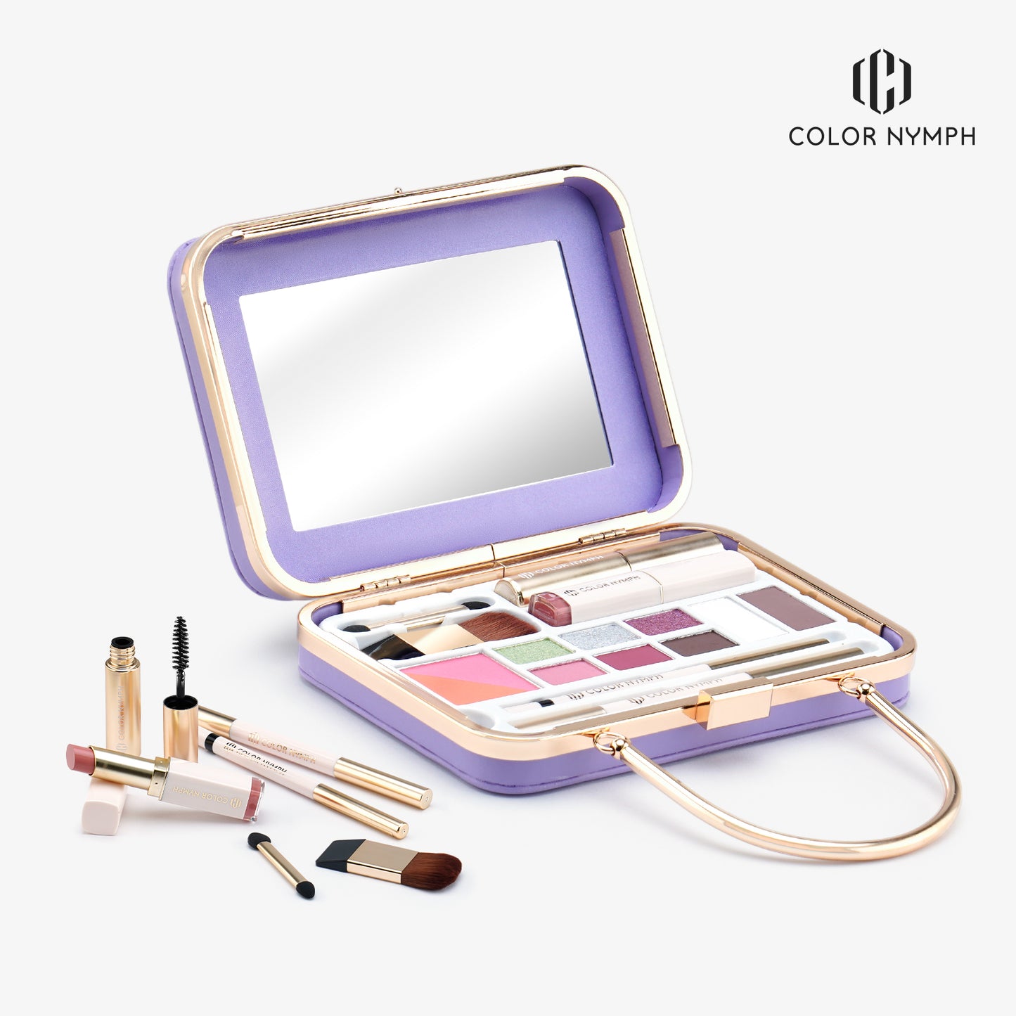 Color Nymph All in One Makeup Kit for Beginners, Cute Makeup Kit for Girls and Teens includes Eyeshadows, Mascara, Lipstick, Eyebrow Pencil…