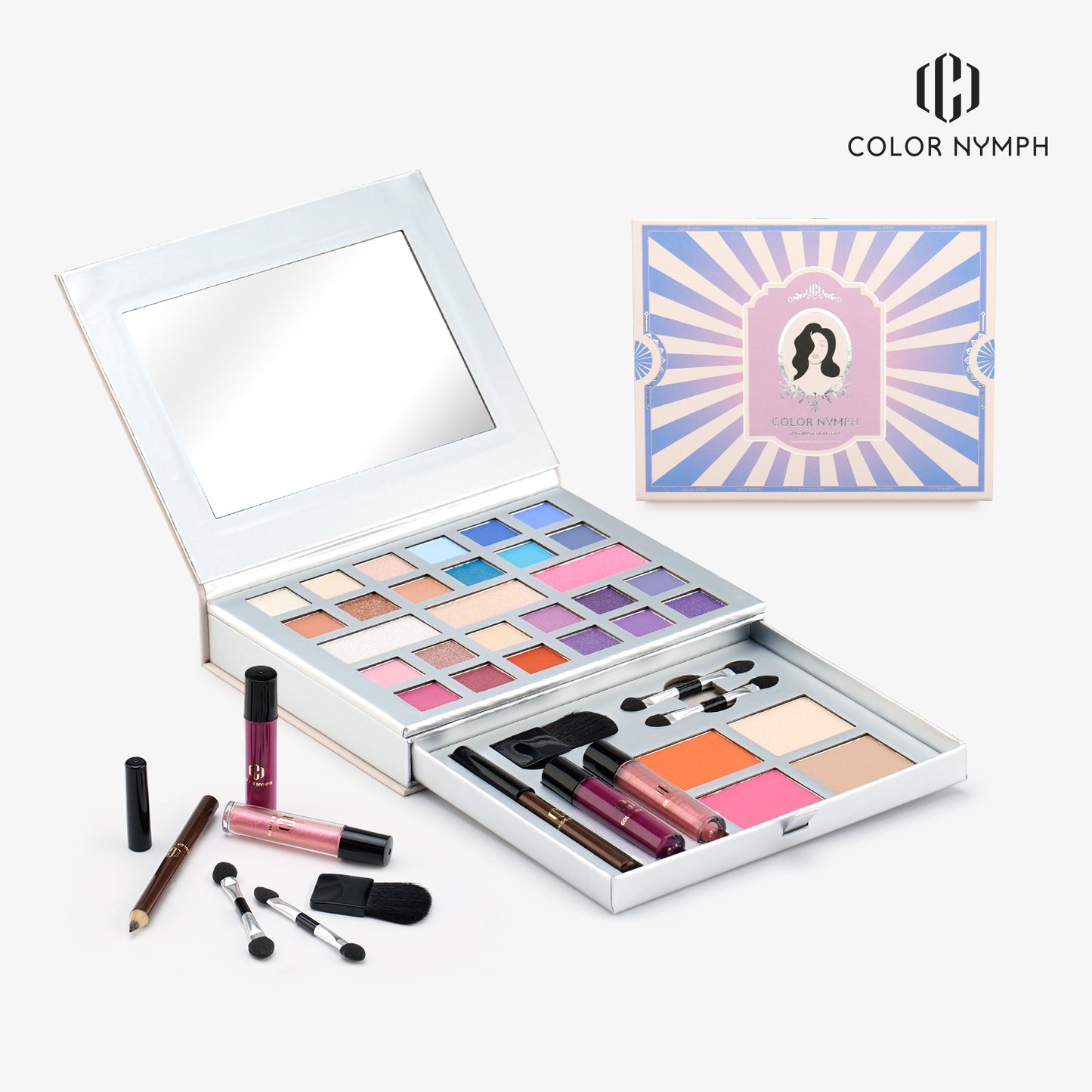 Color Nymph Professional Makeup Set with High Pigmented Eyeshadows
